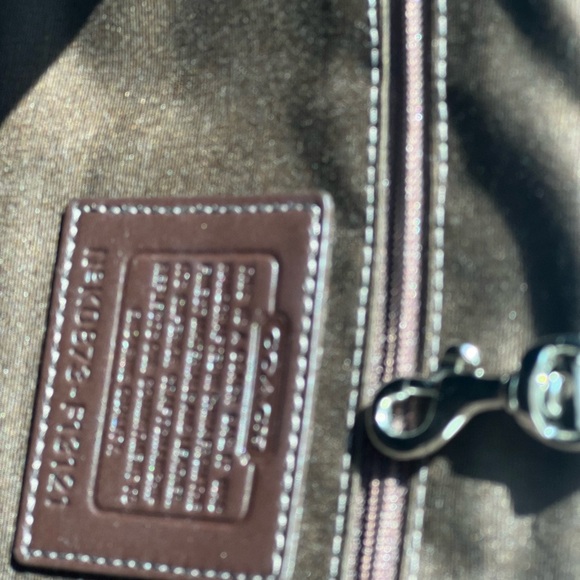 Coach Gold Tote Rhinestone Studded Shoulder Bag - Picture 9 of 13